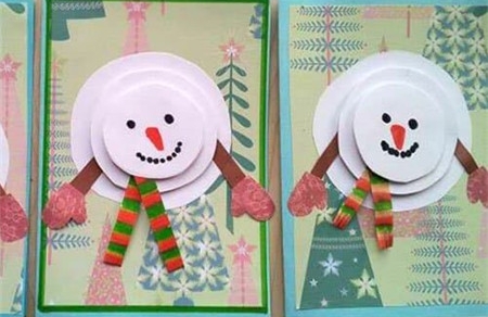 可爱假立体雪人挂饰制作方法